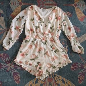 J for Justify Floral Long Sleeve Romper